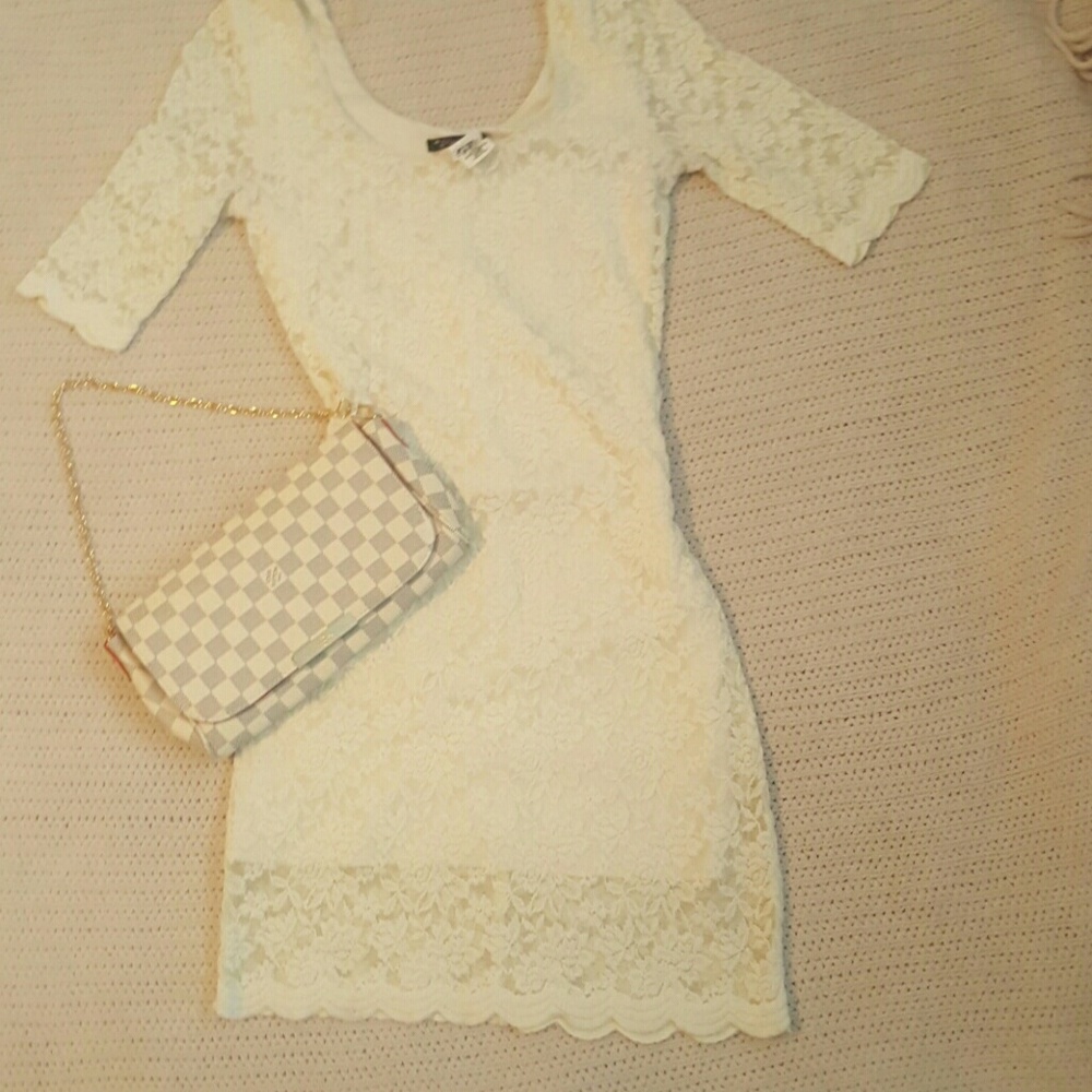 Off white lace dress